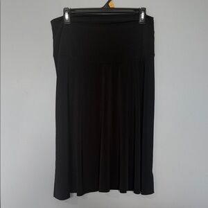 duo Maternity Black Skirt with Stretch Waistband